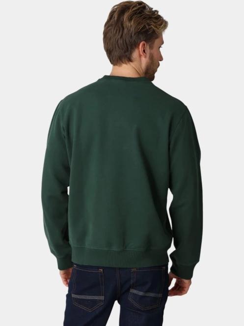 Timberland Established 1973 Embroidered Logo Bb Crew férfi pulóver sötétzöld színben 4