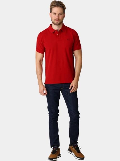 Timberland Millers River Pique SS Polo férfi galléros póló bordó színben 5