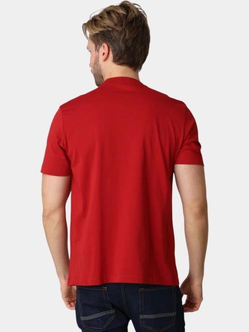 Timberland Established 1973 SS Embroidered Tee férfi rövid ujjú póló bordó színben 4