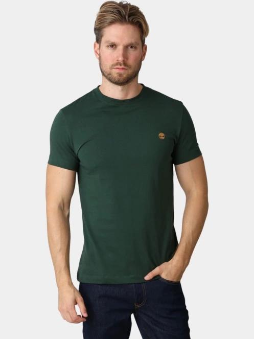 Timberland Dunstan River SS Tee (Slim) férfi rövid ujjú póló sötétzöld színben 2