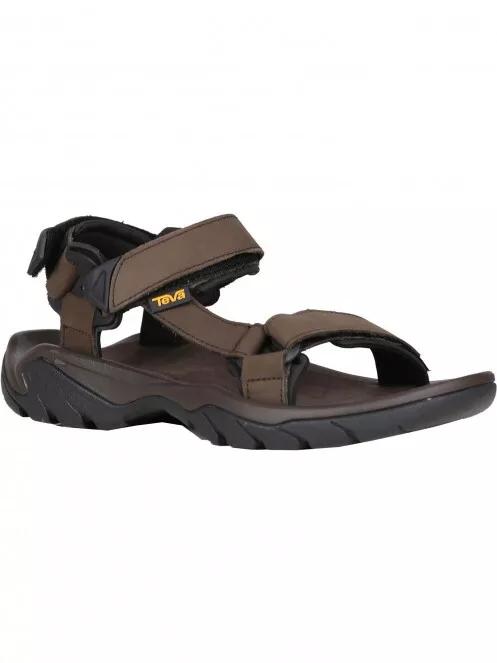 Teva M'S Terra Fi 5 Universal Leather férfi szandál zöld színben 2