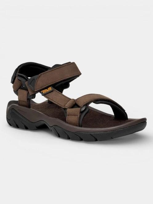 Teva Terra Fi 5 Universal Leather férfi túraszandál barna színben 2