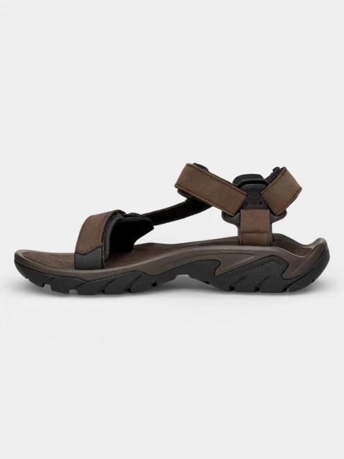 Teva Terra Fi 5 Universal Leather férfi túraszandál barna színben 4