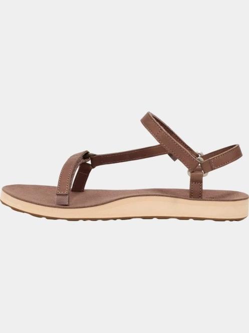 Teva Original Universal Slim Lea női szandál barna színben 4