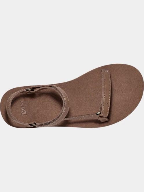 Teva Original Universal Slim Lea női szandál barna színben 6