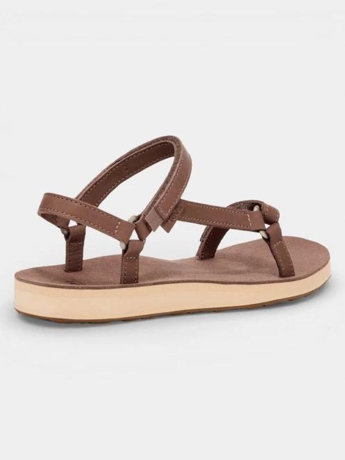 Teva Original Universal Slim Lea női szandál barna színben 5