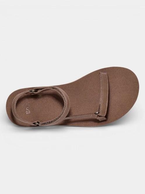 Teva Original Universal Slim Lea női szandál barna színben 6