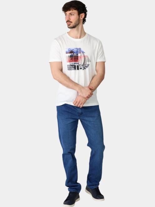 TBS Tereltee férfi rövid ujjú póló fehér színben 5