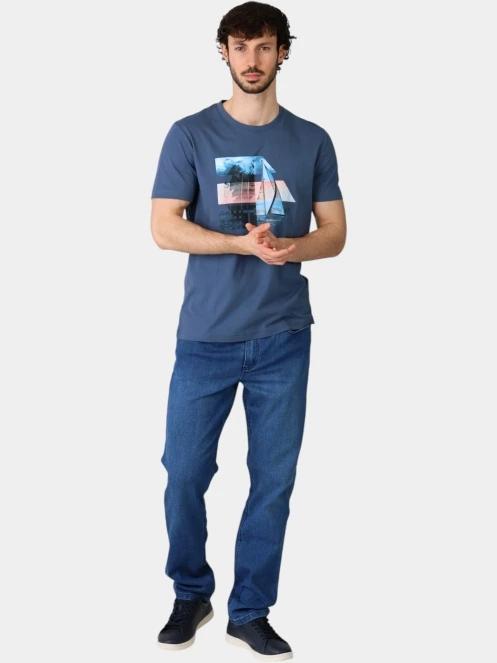 TBS Tereltee férfi rövid ujjú póló kék színben 5