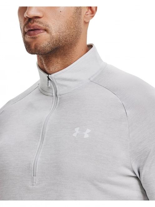 Under Armour Ua Tech 2.0 1/2 Zip férfi hosszú ujjú sport póló szürke színben 5