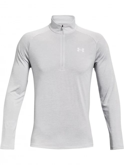 Under Armour Ua Tech 2.0 1/2 Zip férfi hosszú ujjú sport póló szürke színben 6