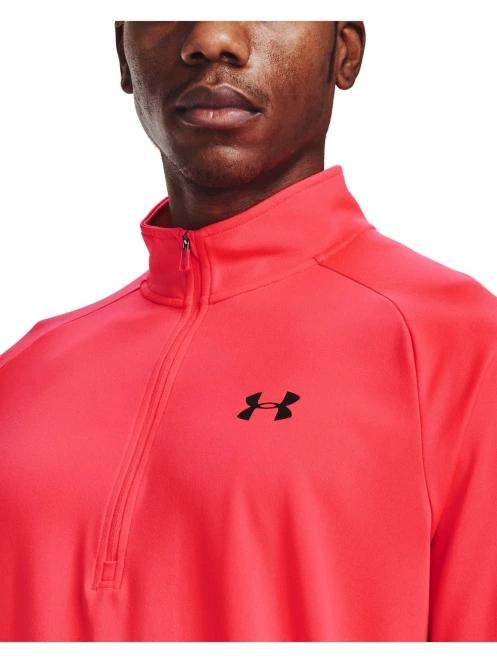 Under Armour Ua Tech 2.0 1/2 Zip férfi hosszú ujjú sport póló piros színben 5