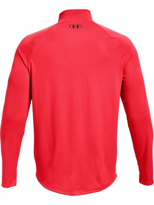 Under Armour Ua Tech 2.0 1/2 Zip férfi hosszú ujjú sport póló piros színben 7