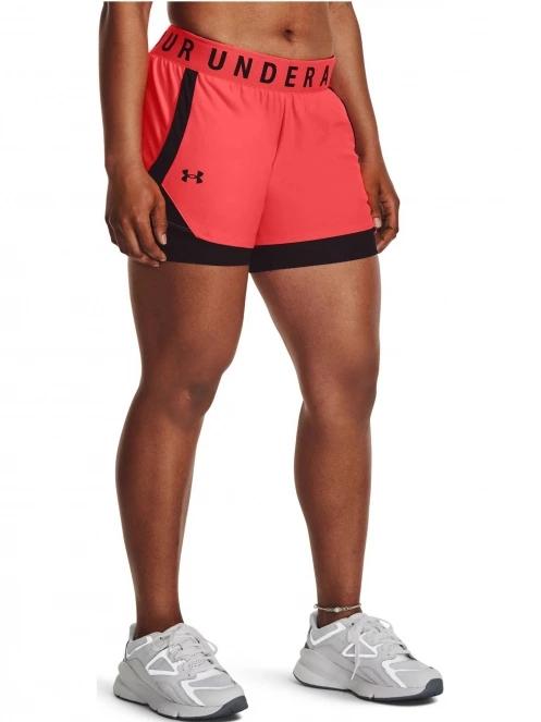Under Armour Play Up 2-In-1 Shorts női sport rövidnadrág piros színben 2