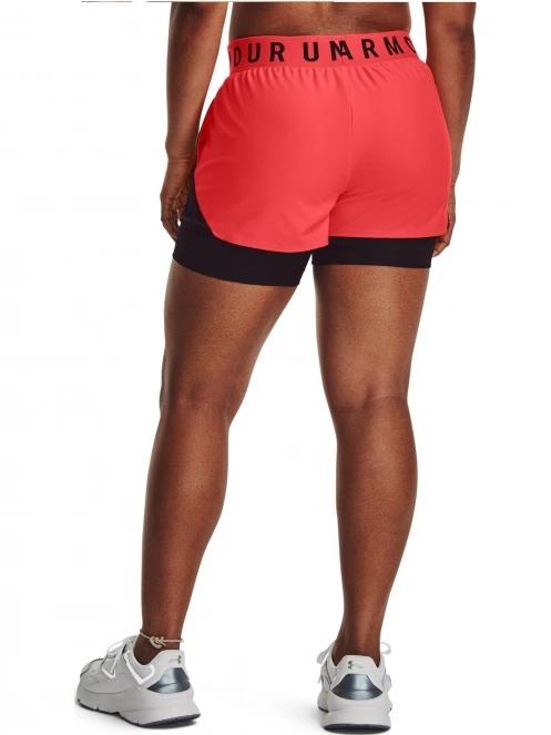 Under Armour Play Up 2-In-1 Shorts női sport rövidnadrág piros színben 3