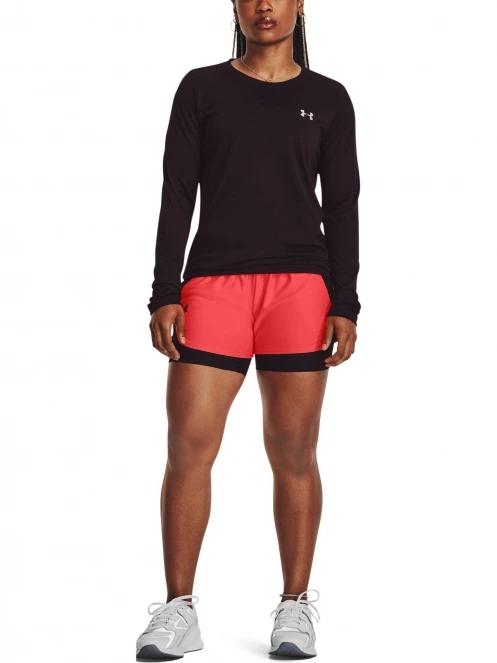 Under Armour Play Up 2-In-1 Shorts női sport rövidnadrág piros színben 4