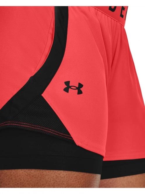 Under Armour Play Up 2-In-1 Shorts női sport rövidnadrág piros színben 5