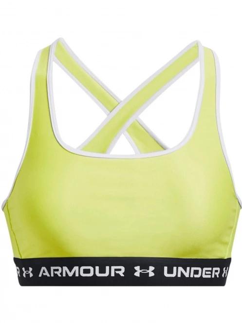 Under Armour Ua Crossback Mid Bra női sportmelltartó sárga színben 4