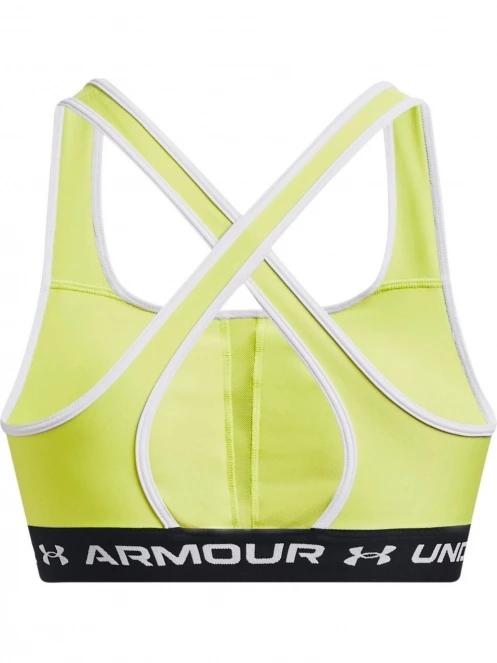Under Armour Ua Crossback Mid Bra női sportmelltartó sárga színben 5