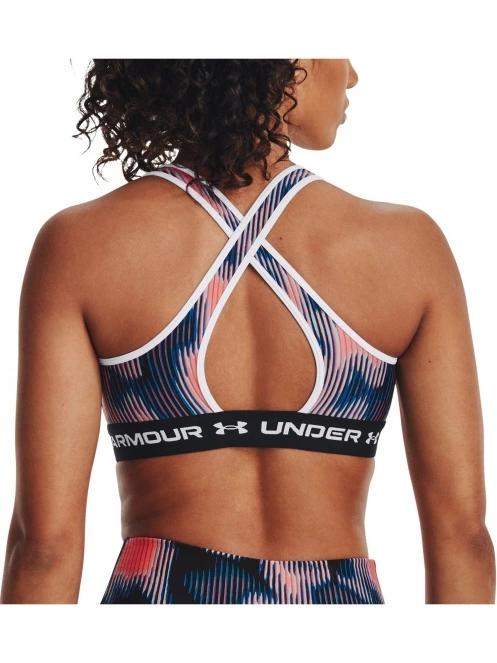 Under Armour Ua Crossback Mid Print női sportmelltartó multikolor színben 3