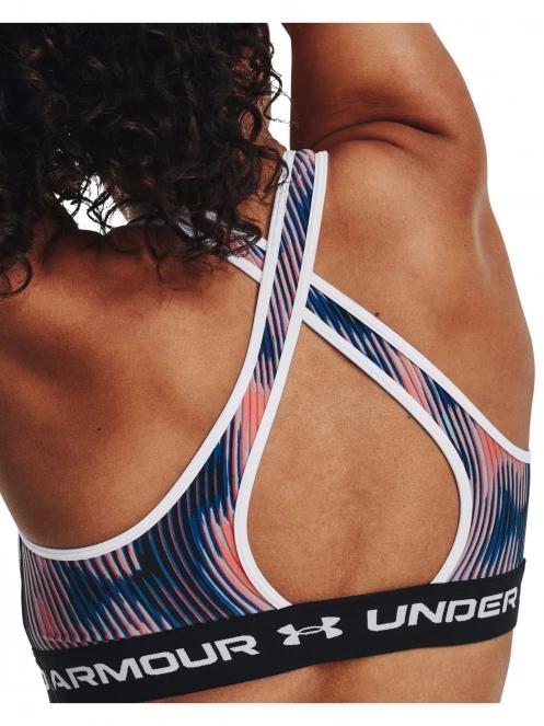 Under Armour Ua Crossback Mid Print női sportmelltartó multikolor színben 5