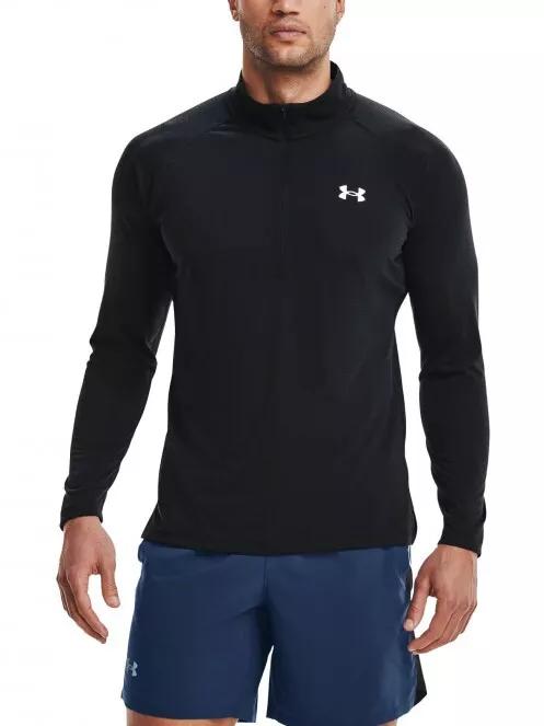 Under Armour Ua Streaker Half Zip férfi rövid ujjú sport póló fekete színben 2