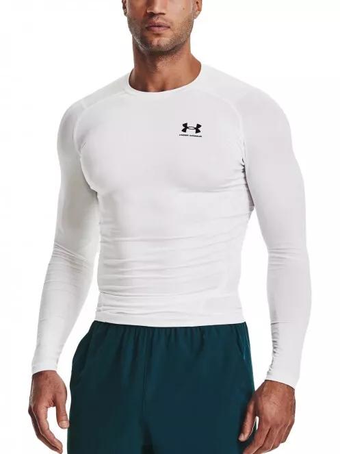 Under Armour Ua Hg Armour Comp Ls férfi hosszú ujjú sport póló fehér színben 2