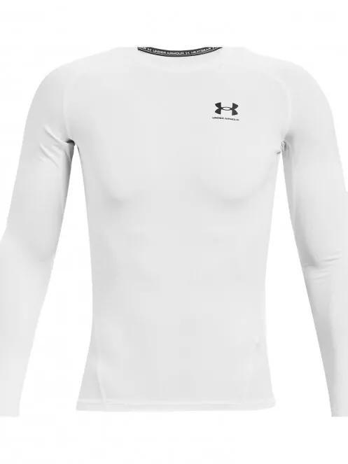 Under Armour Ua Hg Armour Comp Ls férfi hosszú ujjú sport póló fehér színben 4