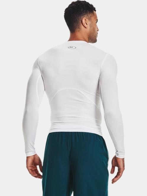 Under Armour UA HG Armour Comp LS férfi hosszú ujjú sport póló fehér színben 3