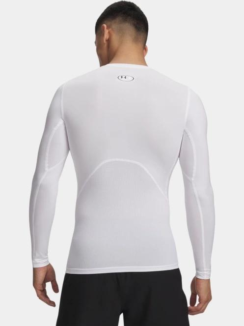 Under Armour UA HG Armour Comp LS férfi hosszú ujjú sport póló fehér színben 3