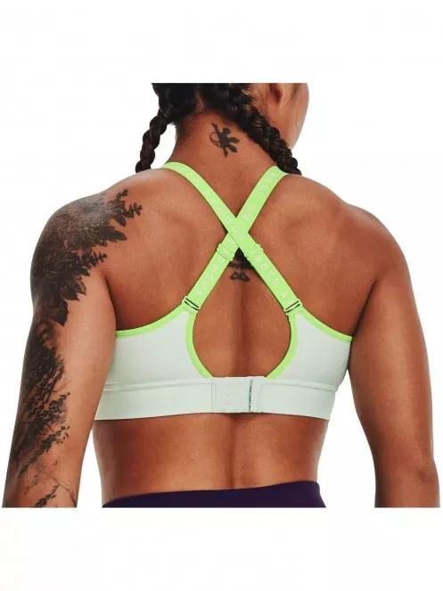 Under Armour UA Infinity Mid Covered női sportmelltartó zöld színben 3