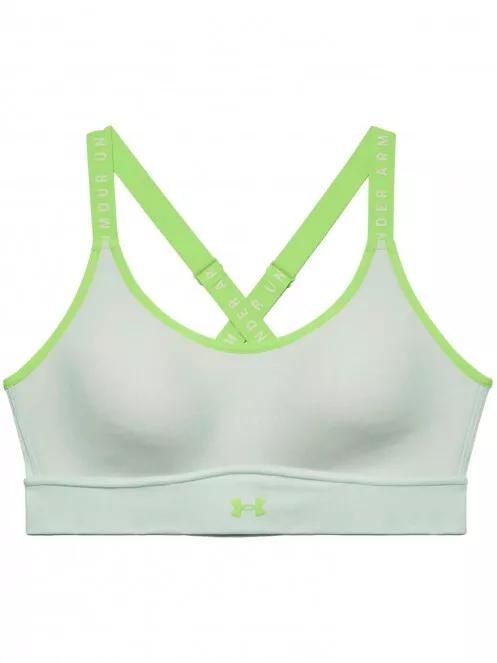 Under Armour UA Infinity Mid Covered női sportmelltartó zöld színben 4