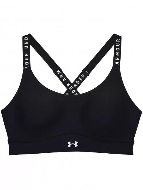 Under Armour Ua Infinity Mid Covered női sportmelltartó fekete színben 4