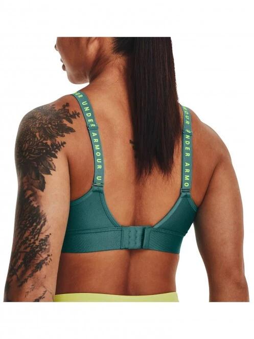 Under Armour Infinity Covered Mid női sportmelltartó zöld színben 3