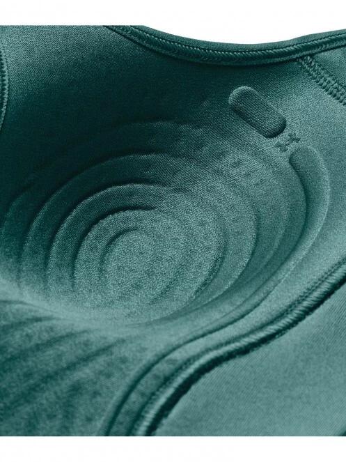 Under Armour Infinity Covered Mid női sportmelltartó zöld színben 4