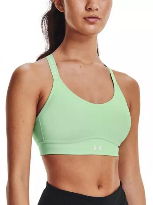 Under Armour Infinity Covered Mid női sportmelltartó zöld színben 2