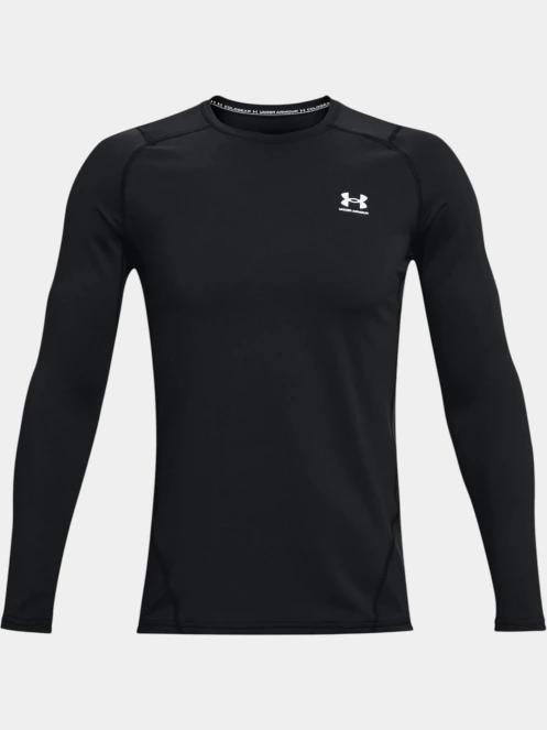 Under Armour UA CG Armour Fitted Crew férfi hosszú ujjú sport póló fekete színben 6