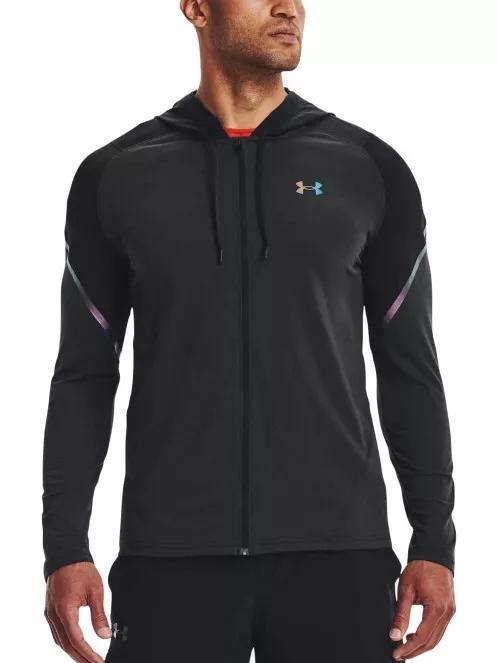Under Armour UA Rush FZ Hoodie férfi kapucnis pulóver fekete színben 2