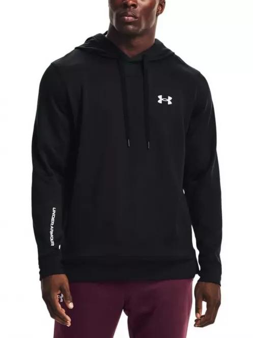 Under Armour Ua Armour Terry Hoodie férfi kapucnis pulóver fekete színben 2