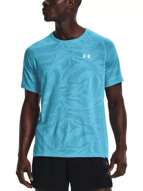 Under Armour UA Streaker Jacquard Tee férfi rövid ujjú sport póló kék színben 2