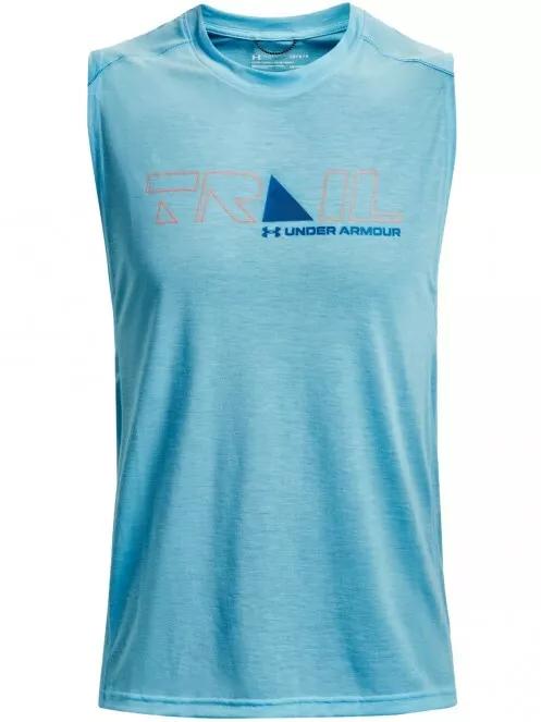 Under Armour UA Breeze 2.0 Trail Tank férfi atléta világoskék színben 4