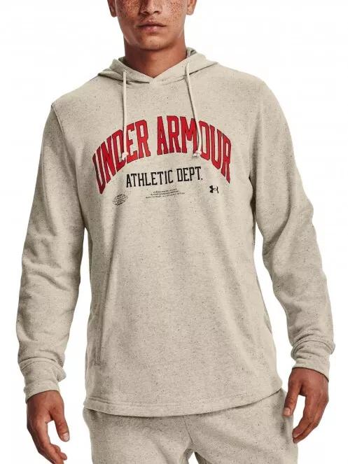 Under Armour UA Rival Try Athlc Dept HD férfi kapucnis pulóver homok színben 2