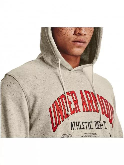 Under Armour UA Rival Try Athlc Dept HD férfi kapucnis pulóver homok színben 4