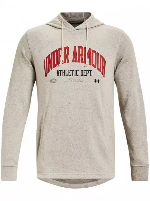 Under Armour UA Rival Try Athlc Dept HD férfi kapucnis pulóver homok színben 5