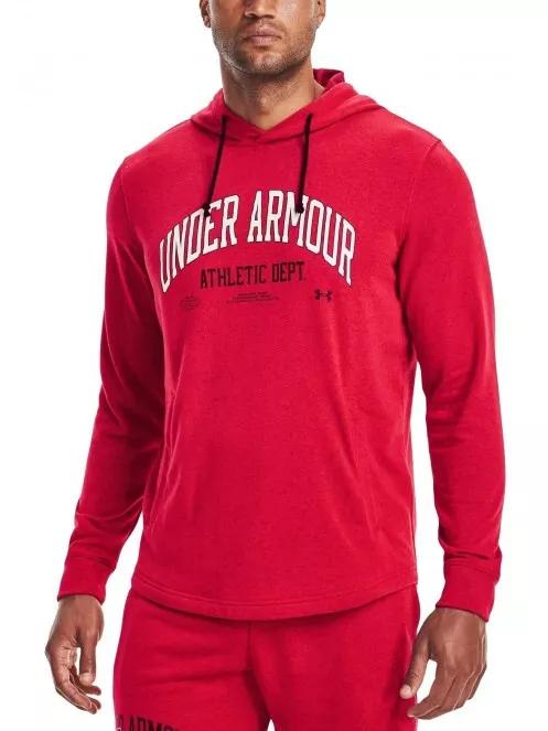 Under Armour UA Rival Try Athlc Dept HD férfi kapucnis pulóver piros színben 2