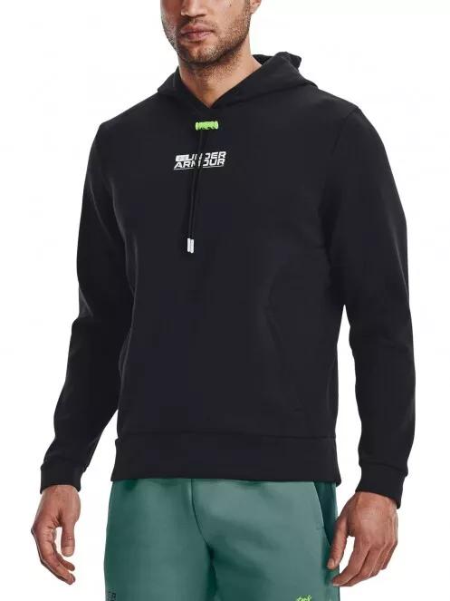 Under Armour UA SUMMIT KNIT HOODIE férfi kapucnis pulóver fekete színben 2