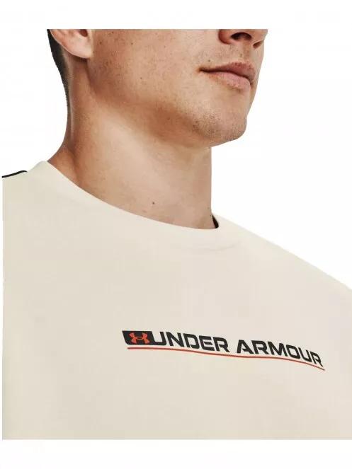 Under Armour UA SUMMIT KNIT CREW férfi pulóver homok színben 4