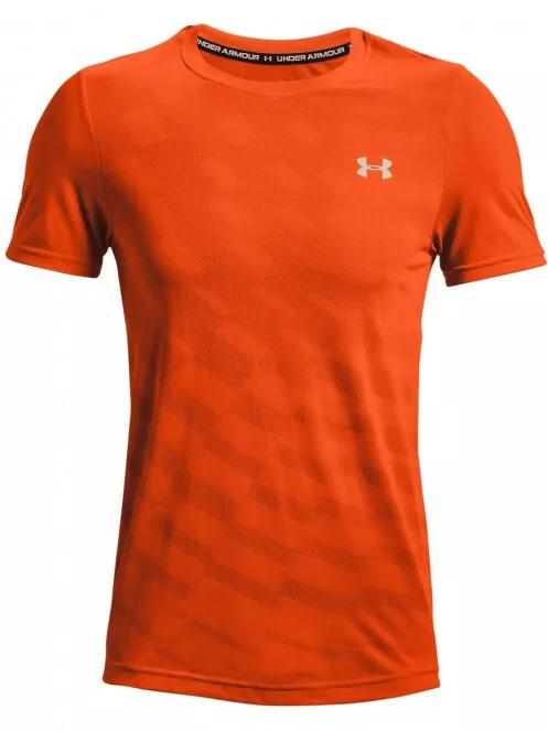 Under Armour UA Seamless Radial SS férfi rövid ujjú sport póló narancssárga színben 4