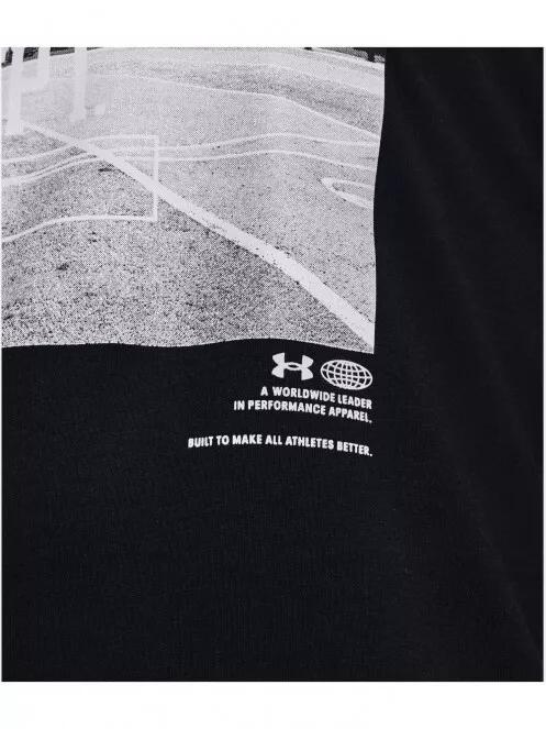 Under Armour UA ATH DEPT SS férfi rövid ujjú póló fekete színben 4