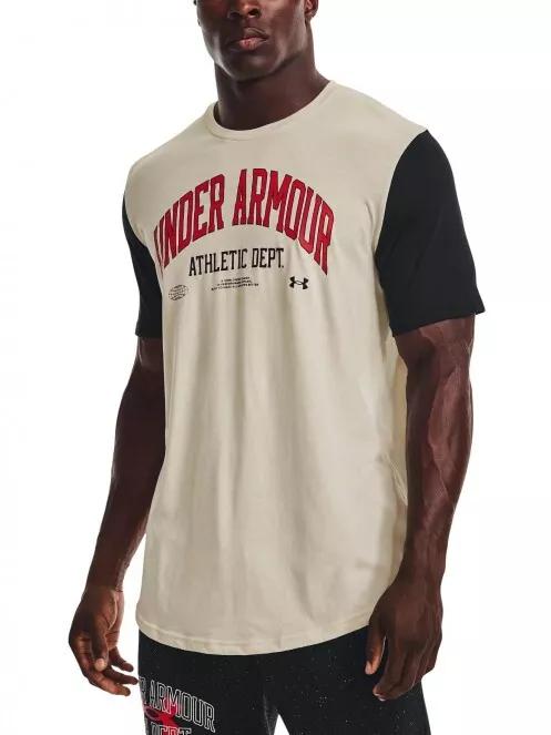 Under Armour UA ATH DEPT CLRBLK SS férfi rövid ujjú póló homok színben 2